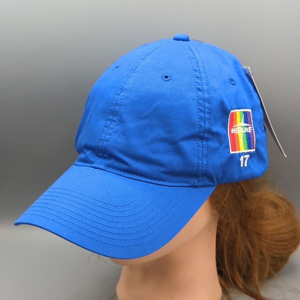 Medline #17 Hat Nike Heritage86 Dri-Fit Cap Blue Strapback Healthcare OSFM NWT